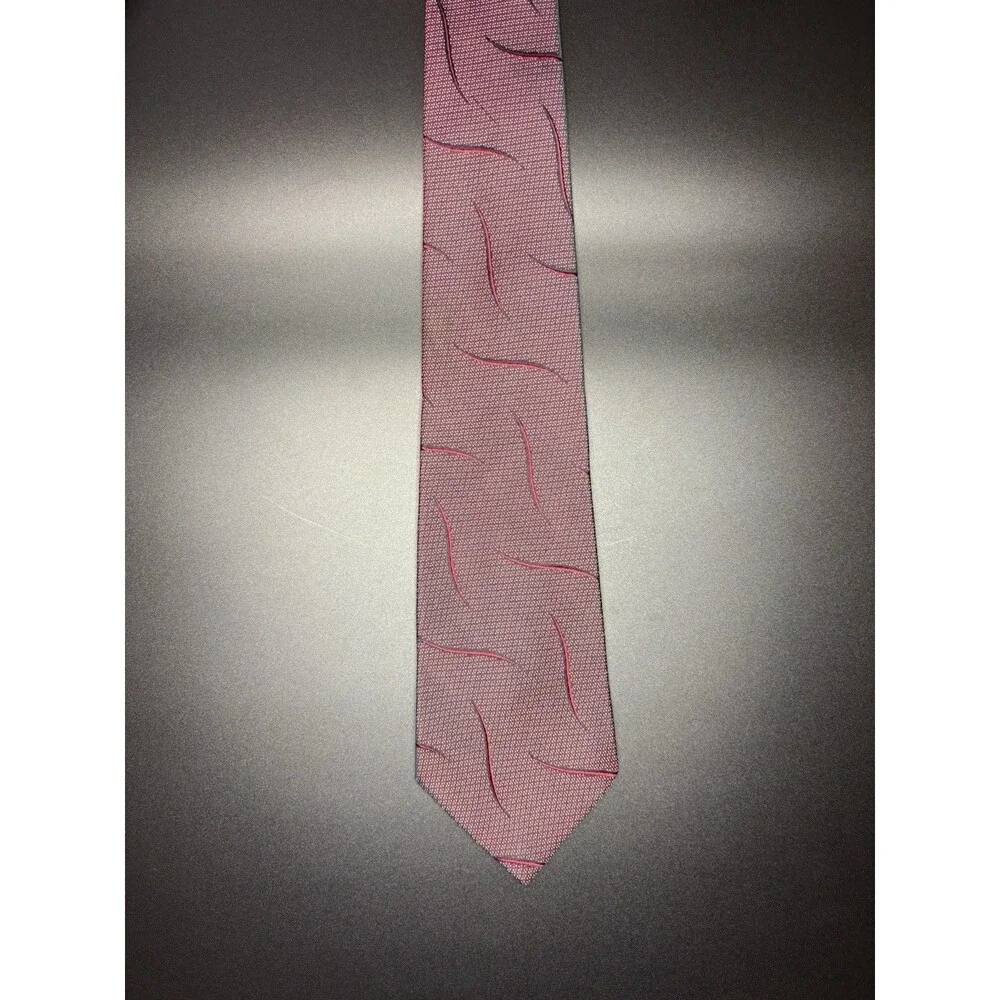Fumagalli’s Silk Tie Burgundy Red Abstract Pattern Luxury Mens Designer Italy